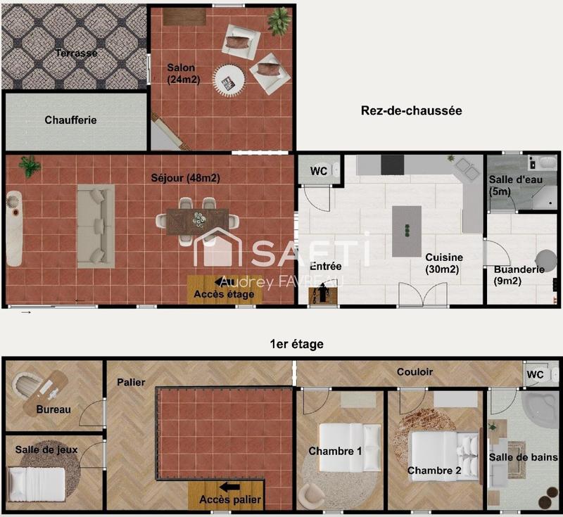 Maison - 182 m² - 6 pièces