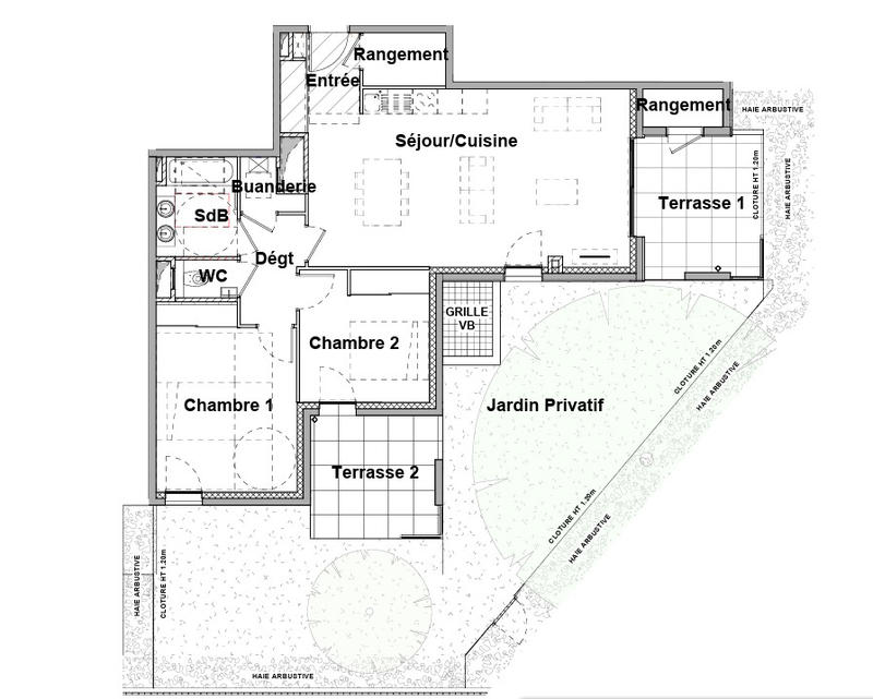 Appartement - 75 m² - 3 pièces