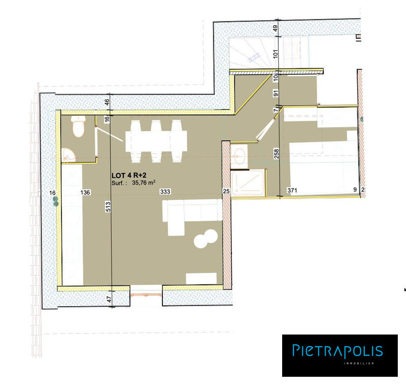 Appartement - 36 m² - 2 pièces