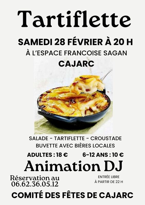 Soirée  Tartiflette à Cajarc