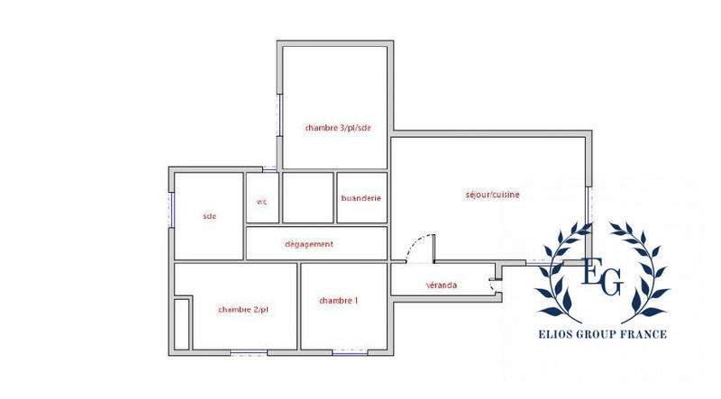 Appartement - 92 m² - 4 pièces