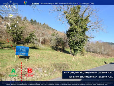 Terrain - 950 m²