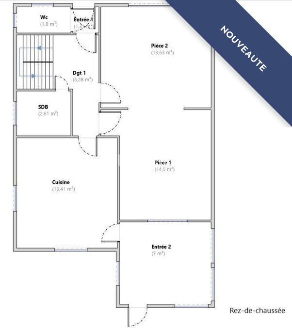 Maison - 98 m² - 5 pièces