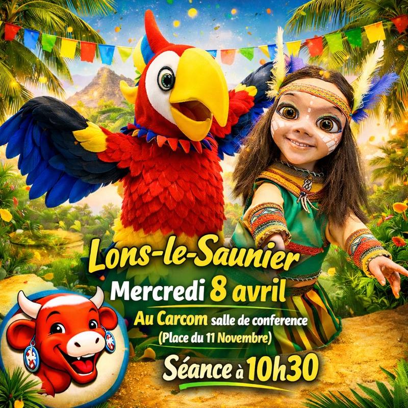 Guignol Rhône Alpes et Rio le majestueux perroquet