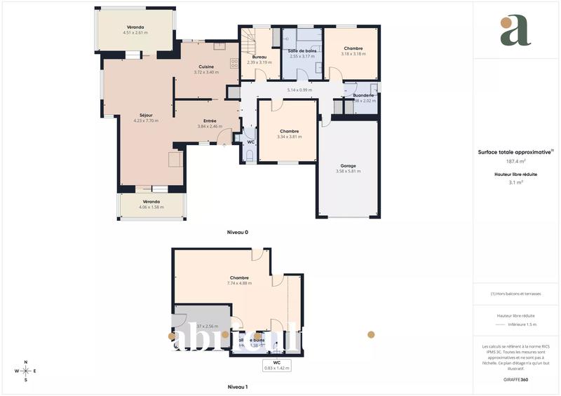 Maison - 127 m² - 4 pièces