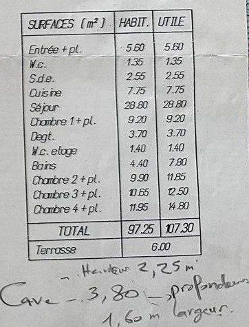 Maison - 97 m² - 5 pièces