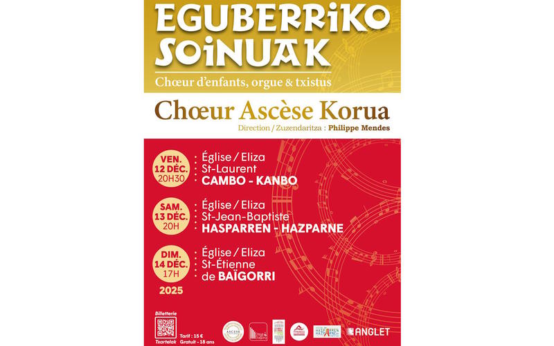 Chants basques-Kantaldia : Iparralaieko soinulariak et choeur Ascèse