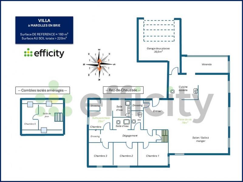 Maison - 160 m² - 8 pièces