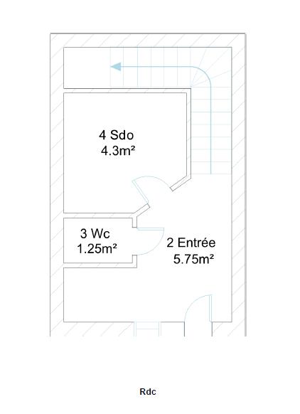 Maison de ville - 109 m² - 5 pièces
