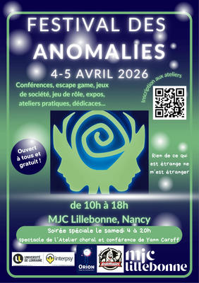 Festival des anomalies 2026