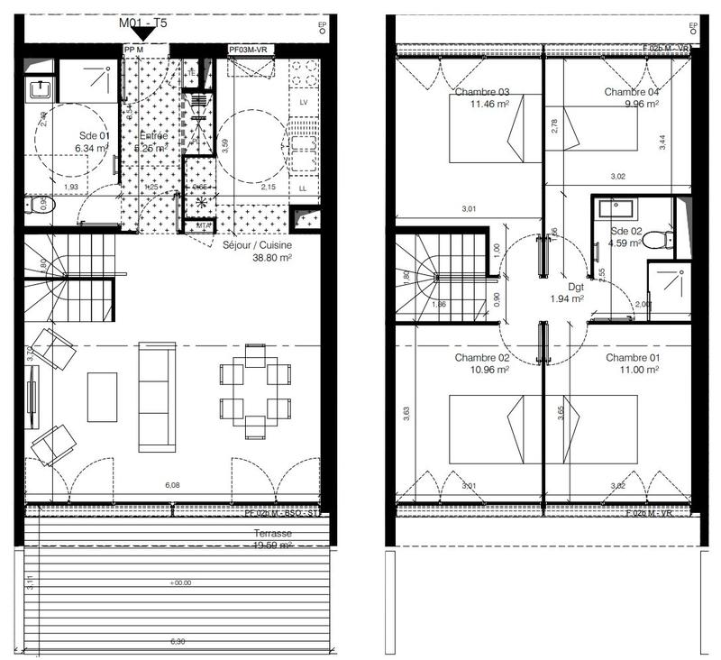 Maison - 100 m² - 5 pièces
