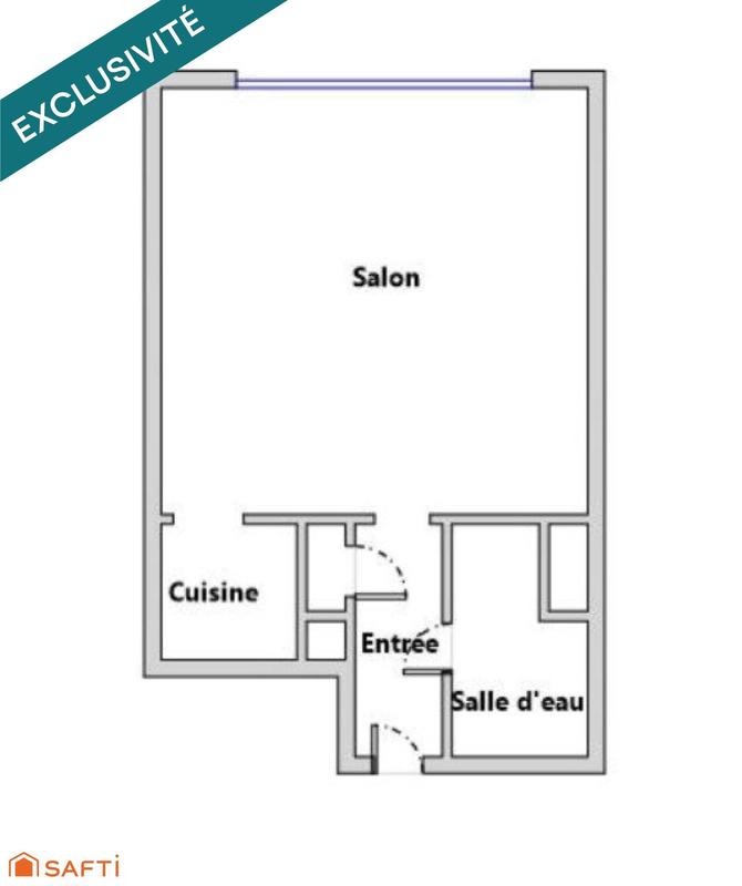 Appartement - 22 m² - 1 pièce
