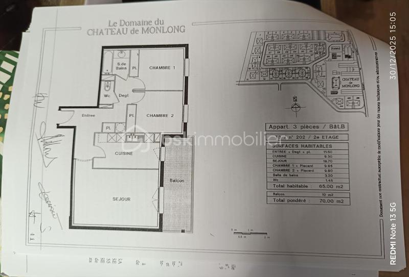 Appartement - 64 m² - 3 pièces