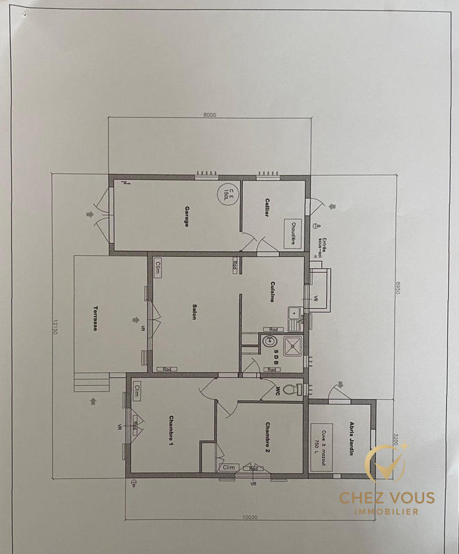 Maison - 54 m² - 3 pièces