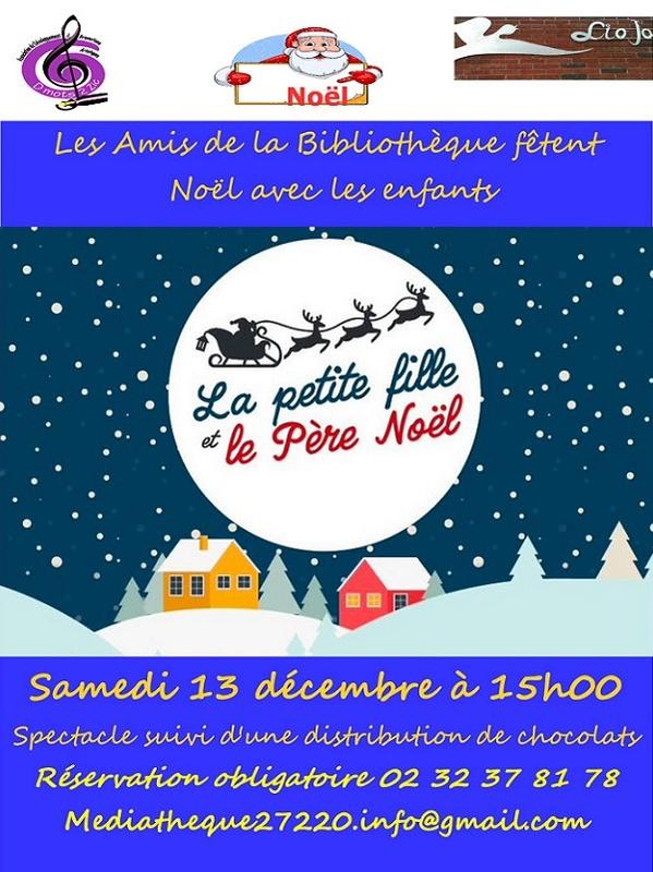 Spectacle : la petite fille et le père Noël à Saint-André de l'Eure