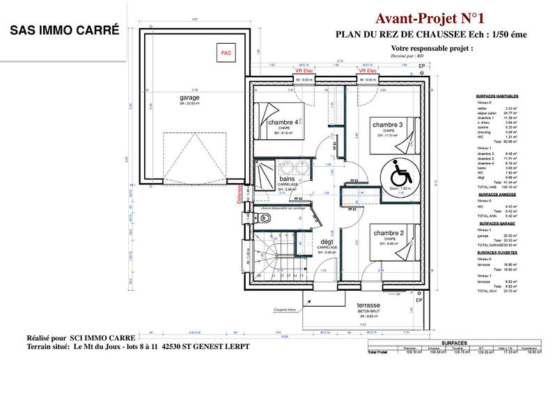 Maison - 104 m² - 5 pièces