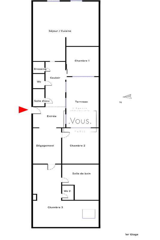 Loft - 116 m² - 4 pièces