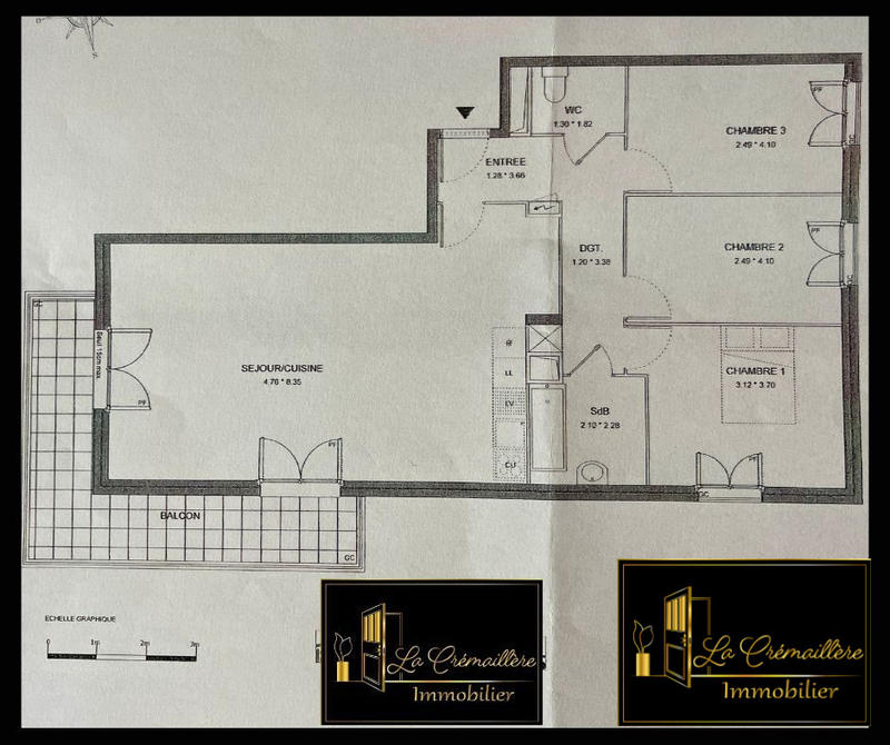 Appartement - 91 m² - 4 pièces