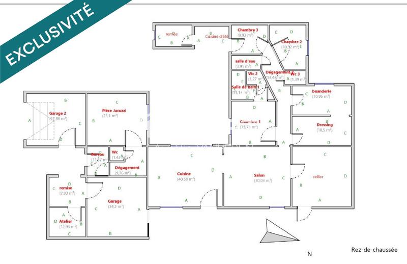 Maison - 232 m² - 9 pièces