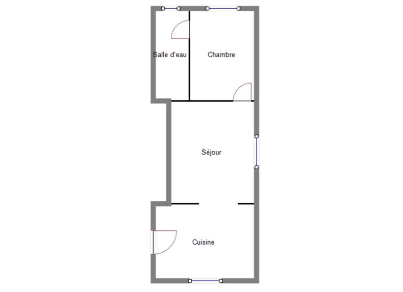 Appartement - 42 m² - 2 pièces