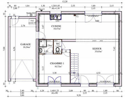 Maison - 104 m² - 5 pièces