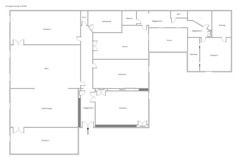 Appartement - 204 m² - 6 pièces