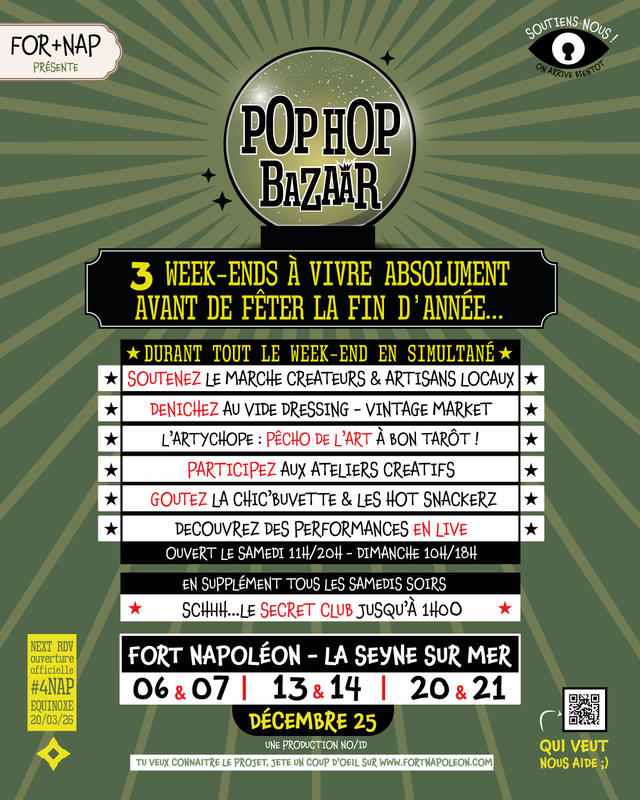 Pop Hop Bazaar - Pré-lancement du futur tiers-lieu For+Nap