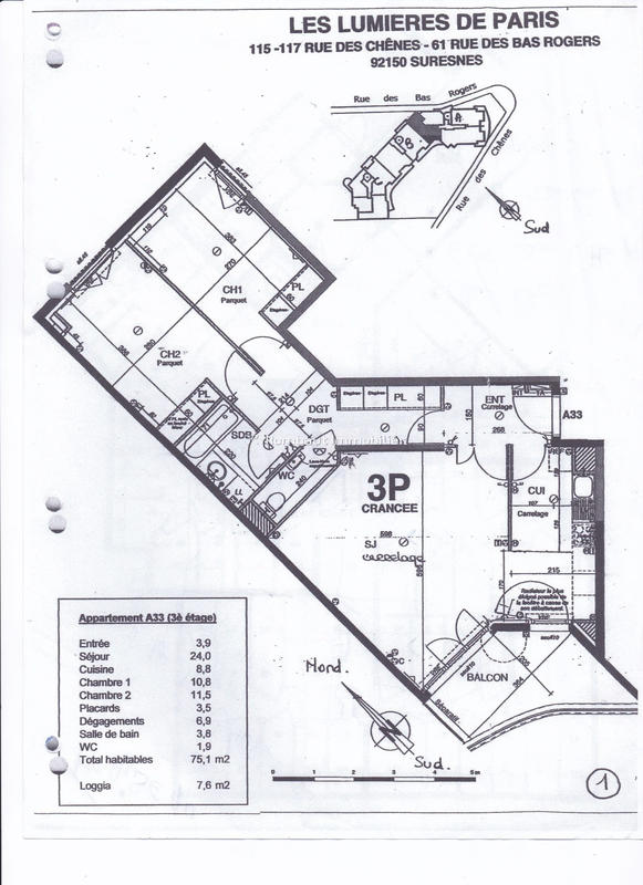 Appartement - 75 m² - 4 pièces