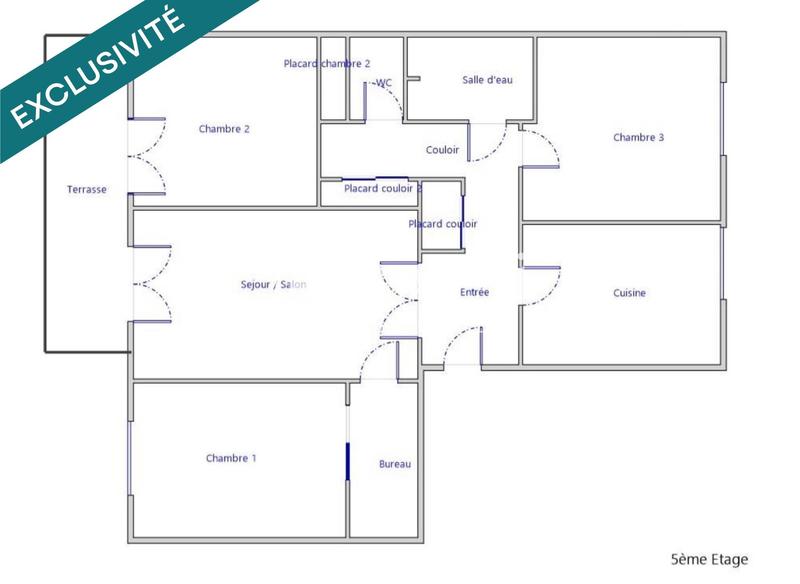 Appartement - 74 m² - 4 pièces