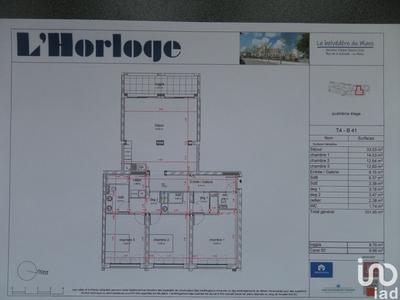 Appartement - 101 m² - 4 pièces