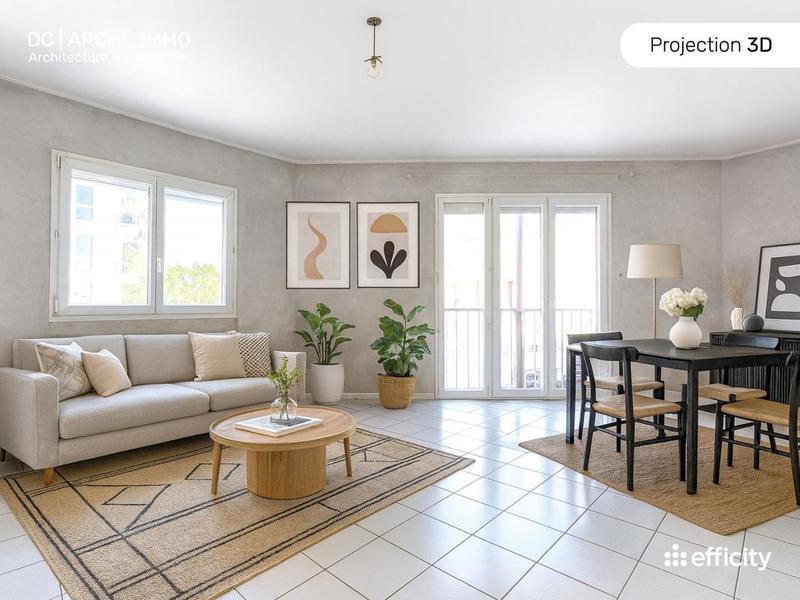 Appartement - 60 m² - 3 pièces