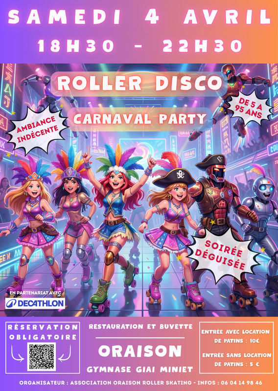 Soirée Roller Disco Carnaval Party