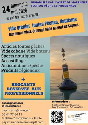 Vide grenier pêche nautisme - brocante professionnelle