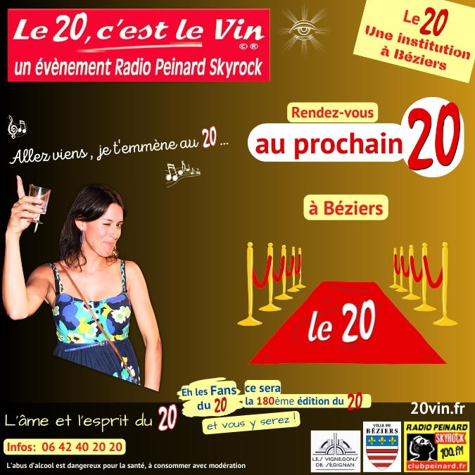 Le 20 c'est le Vin