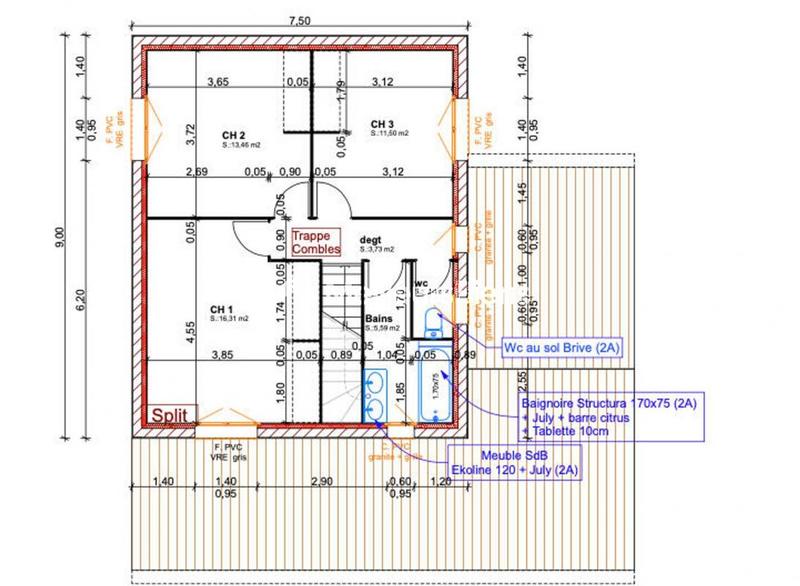 Maison - 105 m² - 4 pièces
