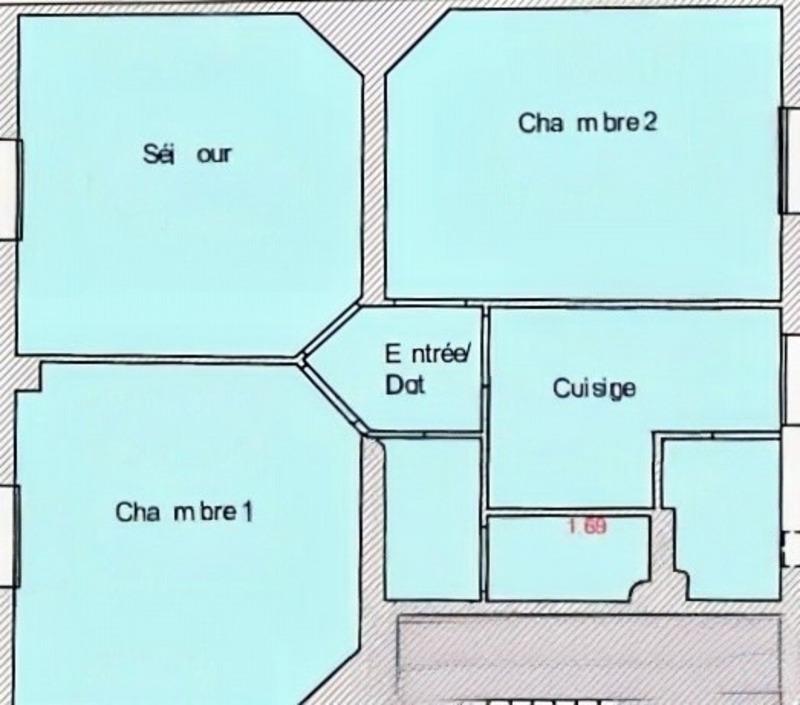 Appartement - 50 m² - 3 pièces