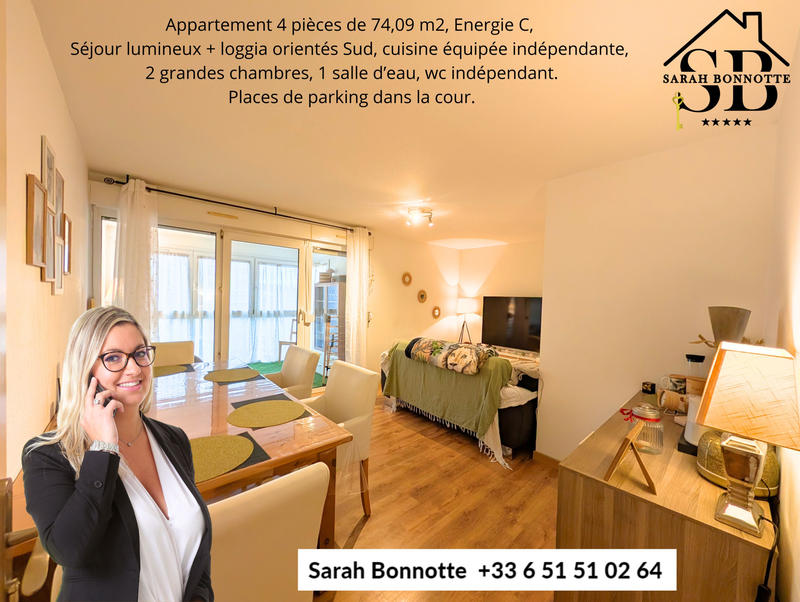 Appartement - 74 m² - 4 pièces