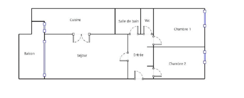 Appartement - 64 m² - 3 pièces