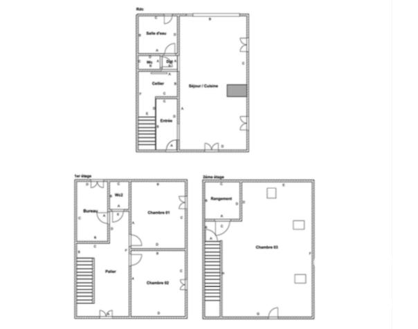 Maison de village - 97 m² - 4 pièces