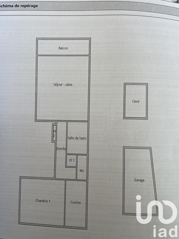 Appartement - 46 m² - 2 pièces