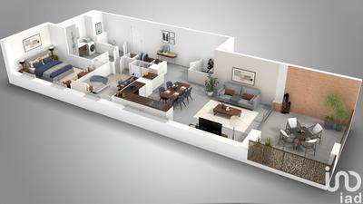 Appartement - 70 m² - 3 pièces