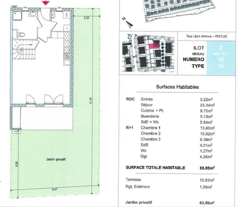 Maison - 89 m² - 4 pièces