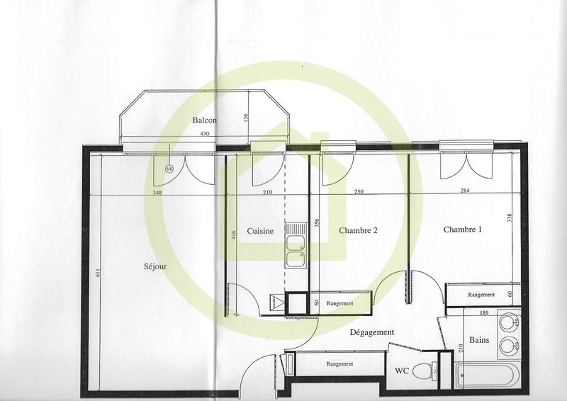 Appartement - 65 m² - 3 pièces