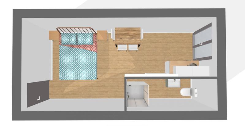 Appartement - 20 m² - 1 pièce