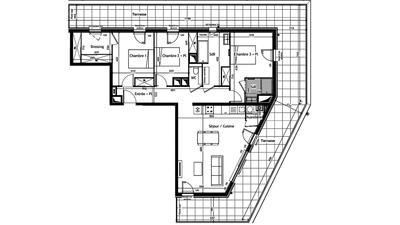 Appartement - 101 m² - 4 pièces