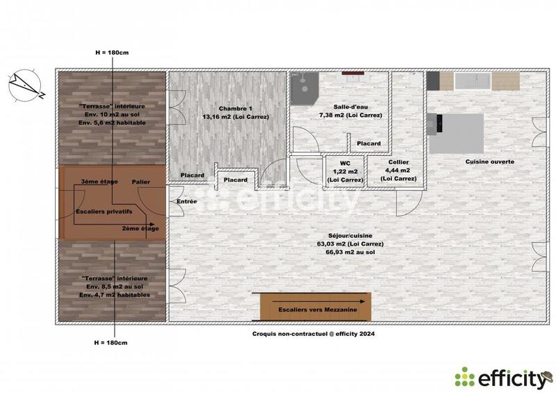 Appartement - 116 m² - 4 pièces
