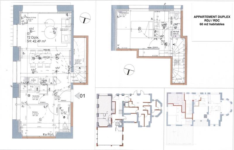 Duplex - 62 m² - 2 pièces