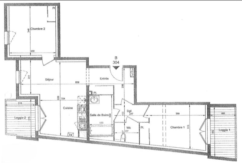 Appartement - 63 m² - 3 pièces
