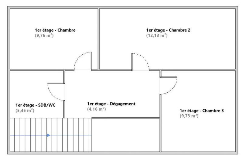 Maison - 82 m² - 4 pièces