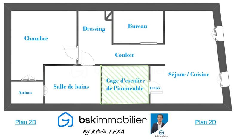 Appartement - 54 m² - 3 pièces